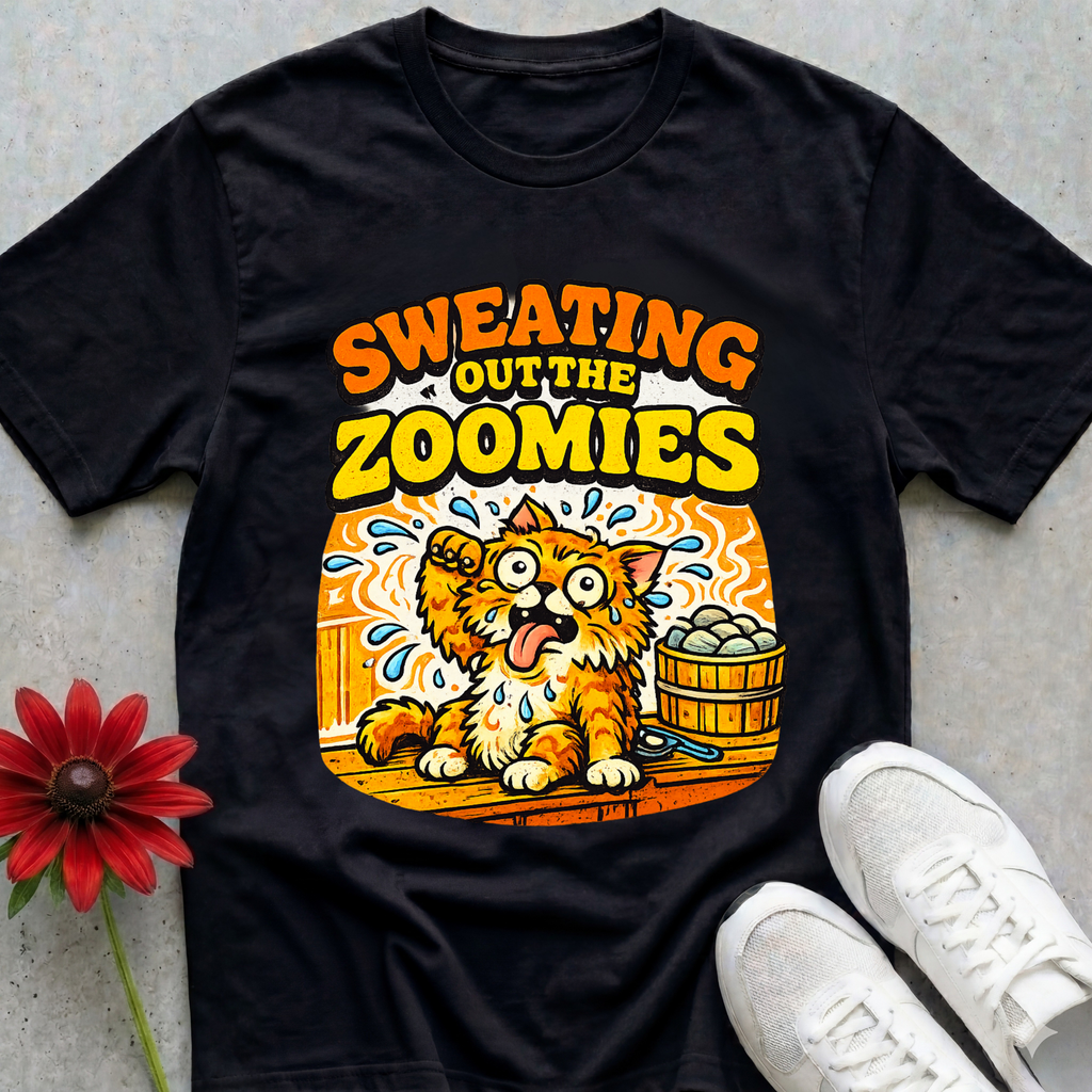 Sweating Cat T-shirt